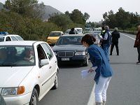 Ενημέρωση των διερχόμενων οδηγών