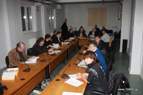 το νομαρχιακό συμβούλιο Λασιθίου κατά τη συνεδρίαση