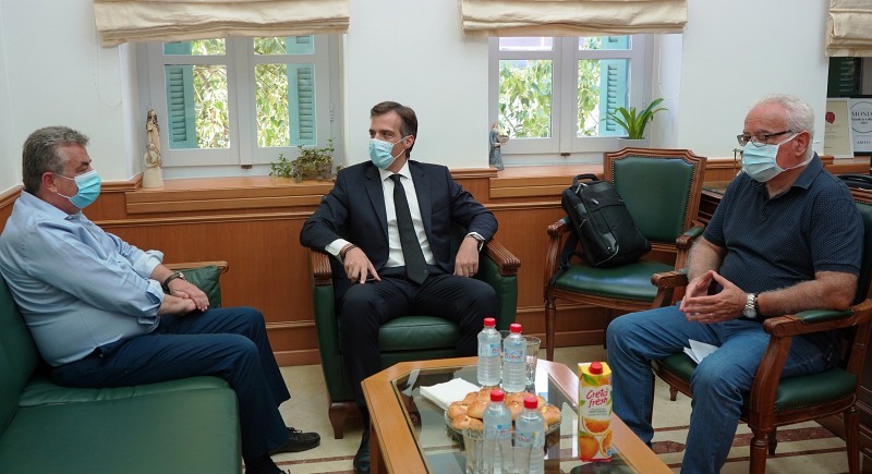 Συνάντηση Περιφερειάρχη Κρήτης με τον Πρόεδρο του ΕΟΔΥ