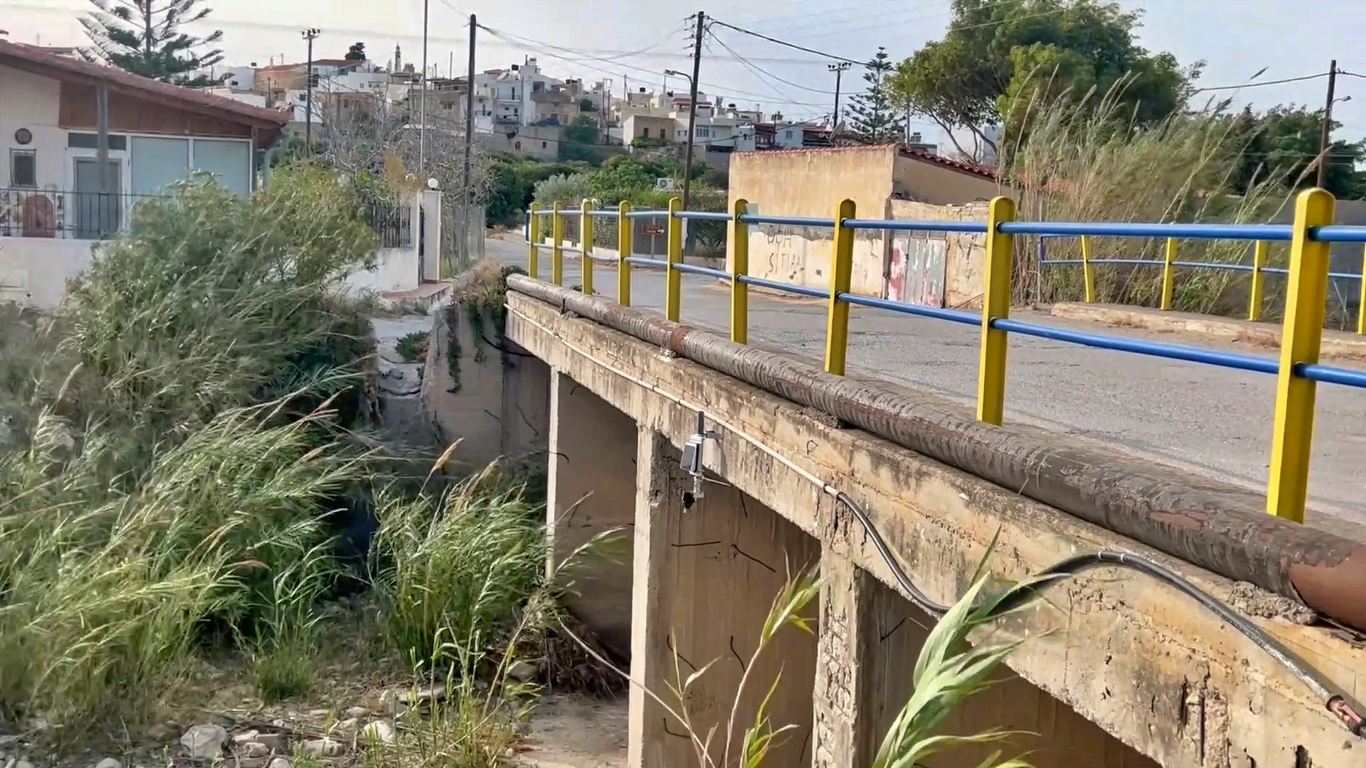 εγκατάσταση τηλεμετρικών σταθμών έγκαιρης προειδοποίησης πλημμυρικών φαινομένων στη Σητεία
