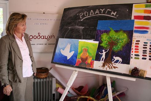 Από την επίσκεψη της κ. Σχοιναράκη