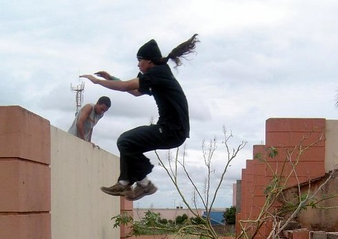 αθλητής parkour