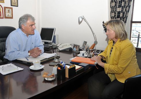 από τη συνάντηση, Σεραφείμ Τσόκας, Βαγγελιώ Σχοιναράκη