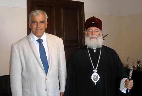 Ο Περιφερειάρχης με τον Πατριάρχη Αλεξανδρείας και πάσης Αφρικής Θεόδωρο
