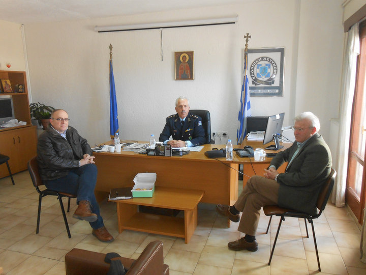 νέος Αστυνομικός Διευθυντής Λασιθίου επίσκεψη Θραψανιώτη
