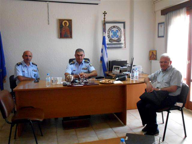 Θραψανιώτης με τον Αστυνομικό Διευθυντή Κρήτης