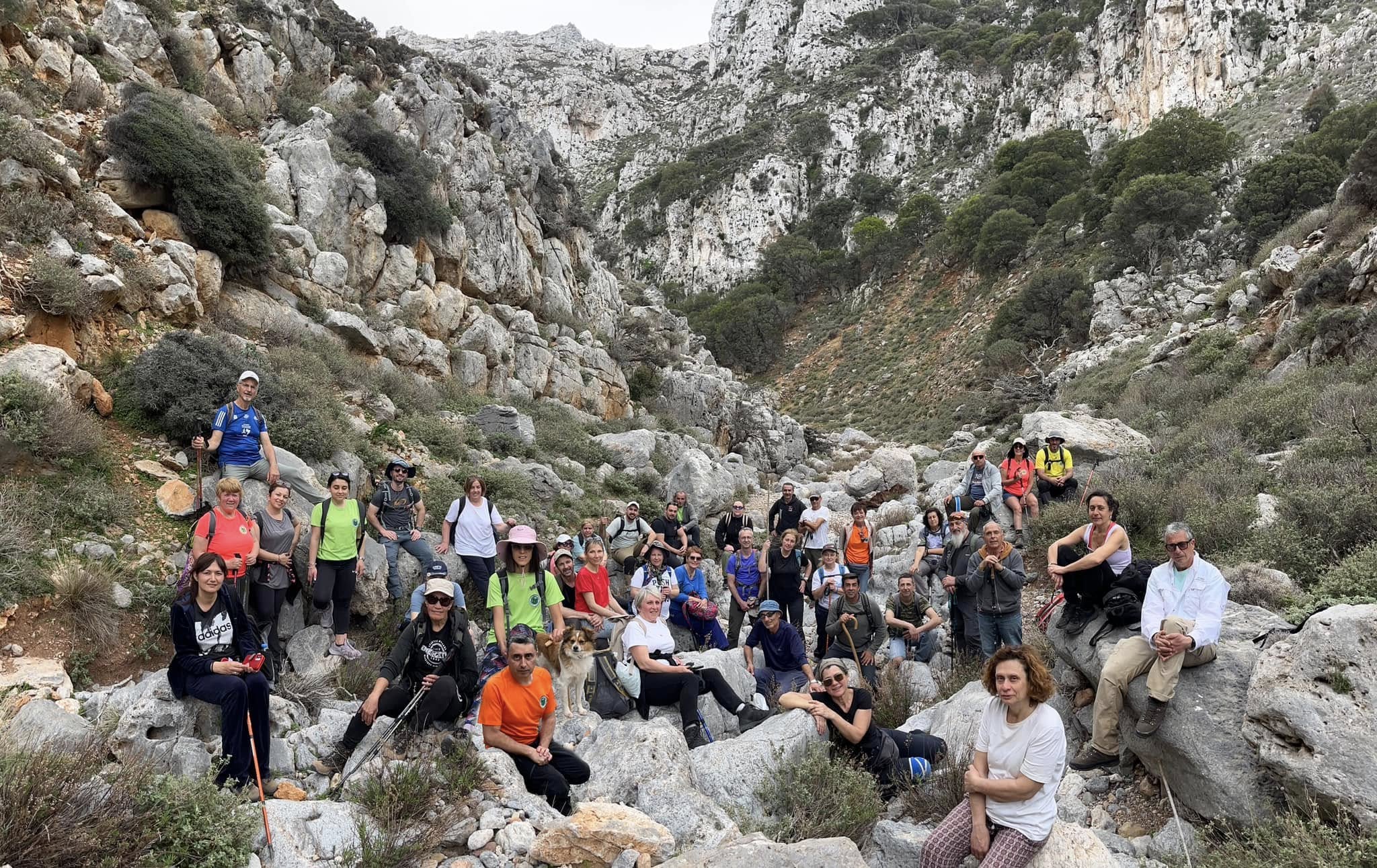 Στο φαράγγι του Μαζά, συμμετοχή στη διαμαρτυρία ενάντια στις ανεμογεννήτριες