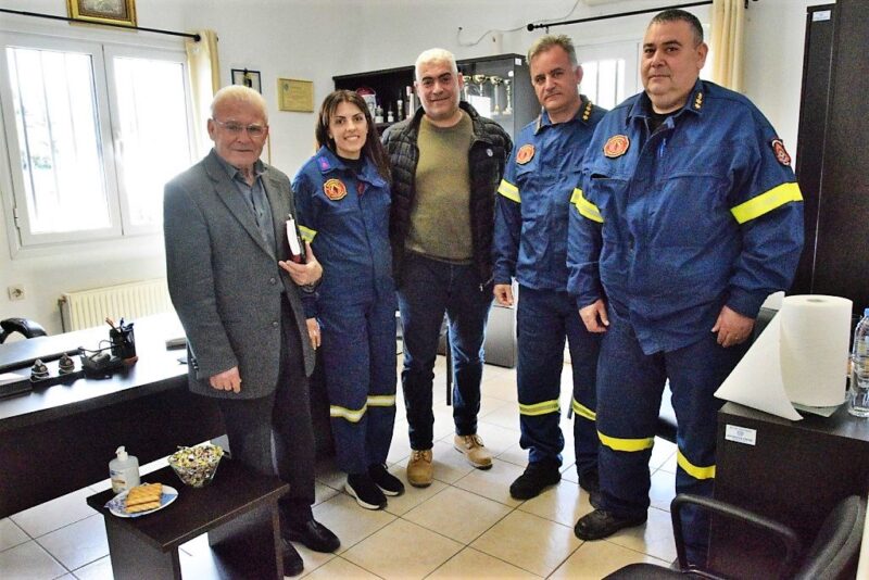 Επίσκεψη Θραψανιώτη στην Πυροσβεστική Υπηρεσία