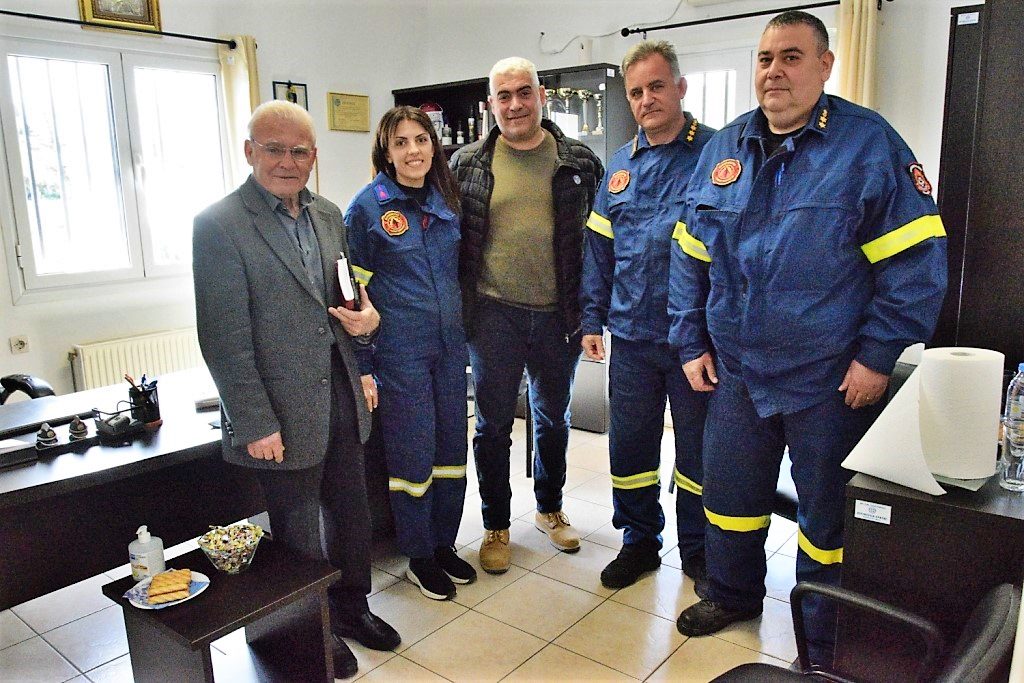 Επίσκεψη Θραψανιώτη στην Πυροσβεστική Υπηρεσία