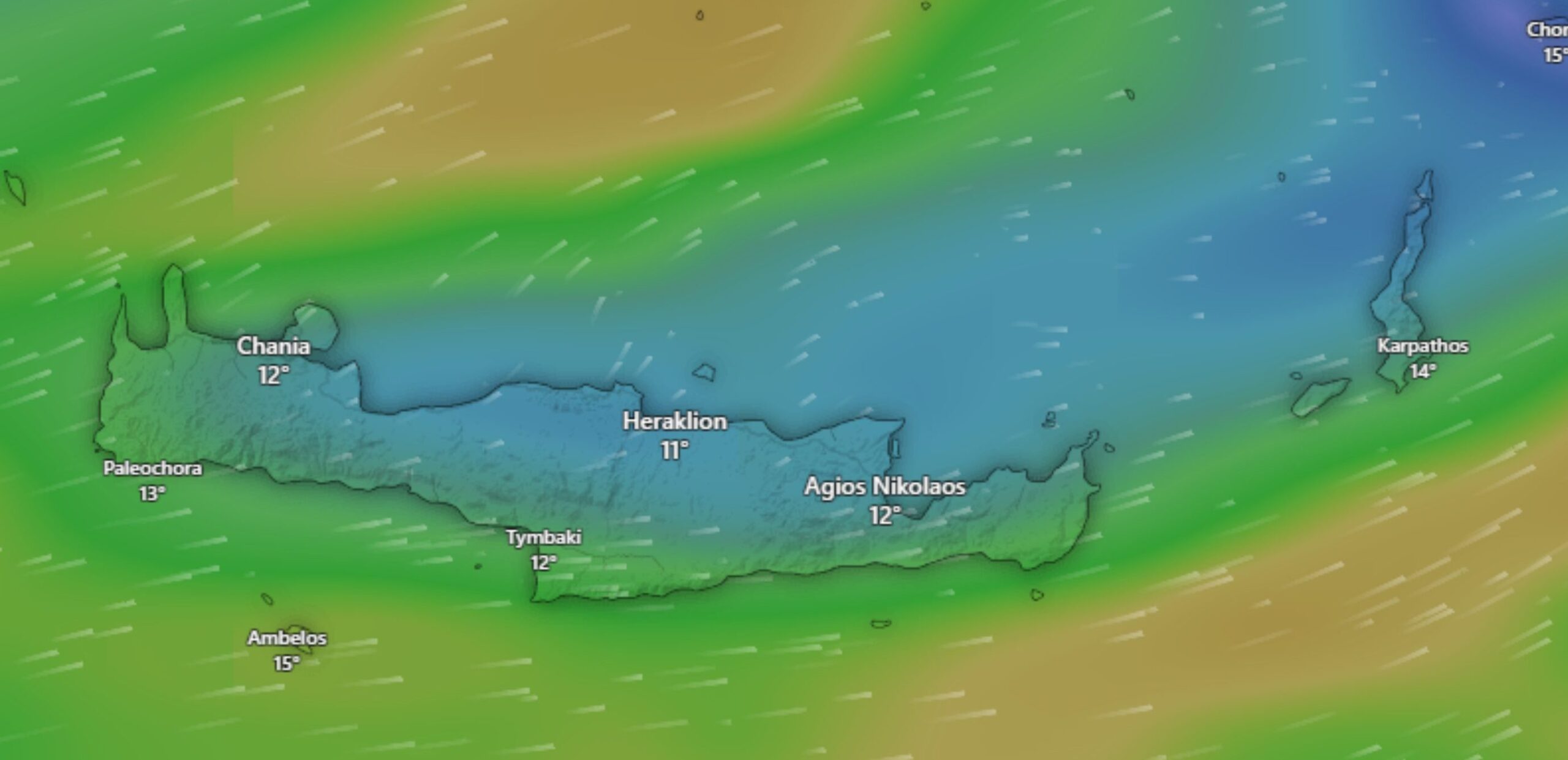 Έκτακτα Δελτία θυελλωδών ανέμων σε ισχύ